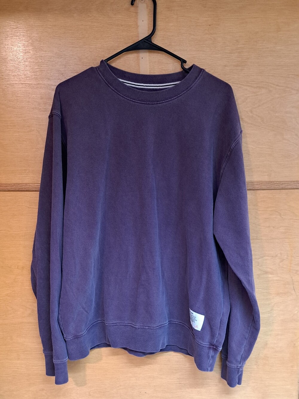 American Giant Relaxed French Terry Crew Purple Crewneck Sweatshirt Medium